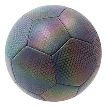  Reflective Soccer Ball Night Glowing Footballs for Adults Size 5  Training Ball - £94.21 GBP
