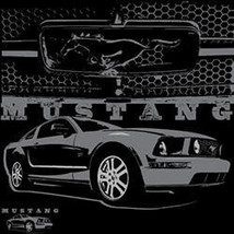 mustang with grill ford mustang sports car hooded  licensed hoodie sweatshirts h - £19.65 GBP