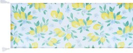 1 Fabric Printed Kitchen Table Runner with tassels (13&quot;x72&quot;) LEMONS FLOR... - £19.70 GBP