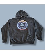 Def Leppard Adrenalize Blue Tie Dye Crew Neck Sweatshirt Medium - $21.78