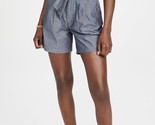 J BRAND Womens Shorts Tie Waist Pleated Mini Immersed Blue Size 26W JB00... - £34.34 GBP