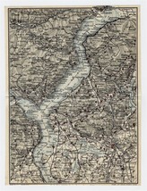 1927 Original Vintage Map Of Lake Maggiore Lago Maggiore Verbano / Italy - £16.84 GBP