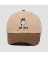 Bluey Dad Mode Baseball Hat Brown One Size Cotton Adjustable Breathable - $265.77 MXN