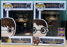 Funko Pop Harry Potter 26 and Harry Potter on Broom 31 2017 Summer Conve... - £69.57 GBP