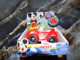 Disney Mickey Mouse Daily Driver Vehicle Toy Car &amp; Posable Figure NEW - $14.00