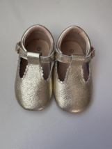 Special Sale Size 5 Soft-Sole Baby Mary Jane Gold Baby Shoes Toddler shoes - $17.00