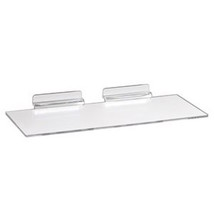 20 Slatwall Shelves Shelf Shoe 4&quot; x 10&quot; Display Flat Styrene Clear Acryl... - $27.77