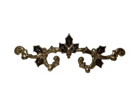 Vintage Kurt Adler Christmas Bells Wall Hanger Brass Holly Leaves Berries - £13.71 GBP