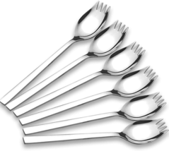 Spork Utensil Set Spoon Fork Silverware Cutlery Flatware Stainless Steel 4PC 6PC - £22.25 GBP+