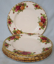 Royal Albert Old Country Roses Dessert Plate 7 1/8&quot;, Set of 5, England - $56.32
