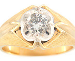 Men&#39;s Solitaire ring 14kt Yellow Gold 358729 - $2,799.00