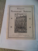 Vintage 1930s Booklet Restaurant Antoine New Orleans La Lots of Prints - £17.06 GBP