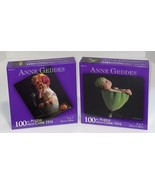Anne Geddes 100 Piece Mini Jigsaw Puzzles Lotus Pod Vase Bloom Cute Baby... - $17.85