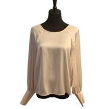 NWT Womens Petite Size Large LP Banana Republic Pure Satin Tie Back Blouse NEW - £21.72 GBP