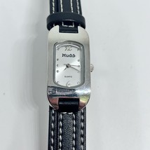 Mudd MD1150 Stainless Steel Black Strap Ladies Watch Working New Battery - £20.71 GBP