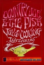 Country Joe And The Fish Poster Fillmore Cooking Joy Lazarus November 19... - $134.46