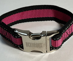 Collar Dog Kong Pink and Black Marked Strap 9 inches with Clasp 10.5  - £11.20 GBP