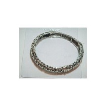 Wholesale Lot 9 Tibetan Silver Stretch Bracelets Cheetah Snake Herringbone - £11.46 GBP