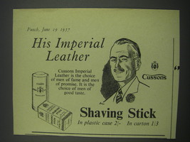 1957 Cussons Shaving Stick Ad - his Imperial Leather - £14.72 GBP