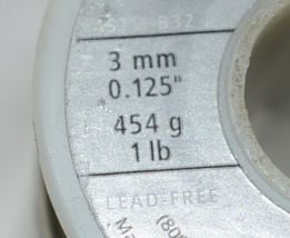 AIM SIlversol SIlver Solder Lead Free 1 Pound Spool 3mm .125 Inch image 4