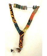 AFRICAN METAL BOTTLE CAP HANDMADE WOOD FORK SISTRUM SHAKER RATTLES SHELL... - $46.74