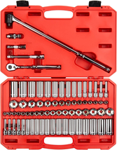 3/8 Inch Drive 6-Point Socket and Ratchet Set, 73-Piece (1/4-1 In., 6-24 Mm - £223.98 GBP