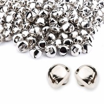 120 Pcs 1 Inch/25 Mm Christmas Silver Jingle Bells - £14.14 GBP