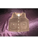 Vintage Baby Gap Suede Leather Vest Infant Boy L XL 12-18-24 - £23.34 GBP