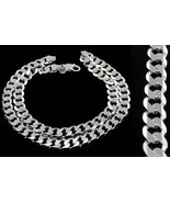 DASHING Genuine Solid .925 Sterling Silver Curb Link Design Men&#39;s Chain 20&quot; - £99.10 GBP+