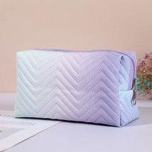 1 Pc Gradient ColorCosmetic Bag for Women Zipper Pu Leather Makeup Bag Pouch Tra - £45.43 GBP