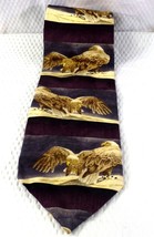 Cliff Dwellers Silk Tie With Eagle Design By Scott Kennedy - $9.49
