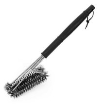 [Pack of 2] BBQ Grill Cleaning Brush Stainless Steel Barbecue Cleaner w/ 18in... - £27.70 GBP