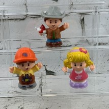 Fisher Price Little People Figures Lot Of 3 Modern Construction Worker C... - £7.53 GBP