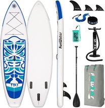 FunWater Inflatable 10&#39;6×33&quot;×6&quot; Ultra-Light (17.6lbs) SUP for, Waterproof Bag - £218.21 GBP
