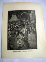 1901 2 Sided Illustrated Page President McKinley Assassination, Farewell... - $9.99