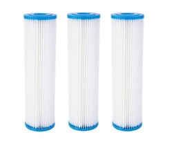 Pack of 3 (WPC50-975) 9.75&quot;X2.75&quot; 50 Micron Pleated Sediment Filter by I... - £27.45 GBP