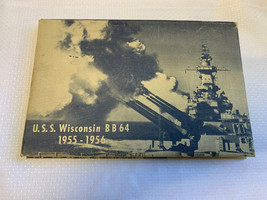 WW2 USS WIsconsin BB64 1955-56 Planner Calendar Book Navy Military Hanso... - $59.95