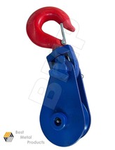 (4) 4 Ton 4-1/2&quot; Snatch block with hook and Latch 0900158-4 - £210.35 GBP