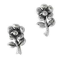 Sterling Silver Daisy Flower Post Stud Earrings - $9.99