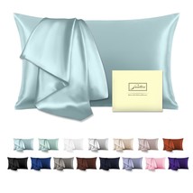 Mulberry Silk Pillowcase For Hair And Skin Pillow Case With Hidden Zipper Soft B - £25.69 GBP