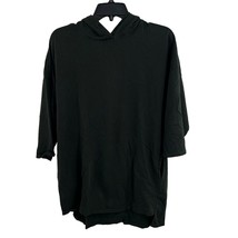 Zara Dark Green Short Sleeve Oversized Hooded Top Size Small - £18.14 GBP