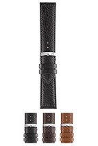 Morellato Genuine Leather Watch Strap - Black - 20mm - Chrome-plated Stainless S - $21.95