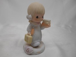 1995 Precious Moments Growing In Grace Age 5 Blond Figurine Statue Decorative Co - £23.65 GBP