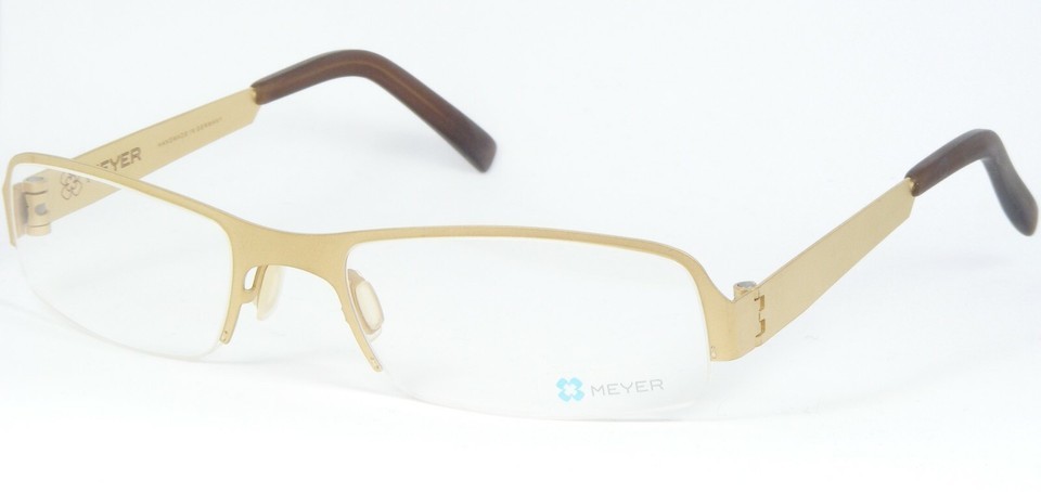 MEYER 2041 06 Gold Sand Eyeglasses Titanium 53-16-138mm Germany (NOTES)-... - $84.25