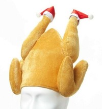 NEW w Tag Novelty Fun Christmas Thanksgiving Turkey Legs w Santa Hats Headpiece - £5.57 GBP