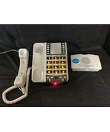 Ameriphone XL-40 Corded Telephone Amplified Volume White Super Phone Ringer - $59.39