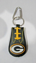 NFL Green Bay Packers Green Football Textured Keychain w/Carabiner by GameWear - £18.82 GBP