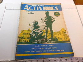 Children&#39;s Activities magazine - May 1939  games, puzzles ,paper doll vintage - $7.99