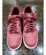 Nike Air Force 1 ‘07 Men s Maroon Leather Low Top Lace Up River Rock Sho... - $65.00