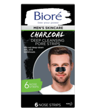 Biore Men&#39;s Charcoal Deep Cleansing Pore Strips 6.0EA - £26.43 GBP